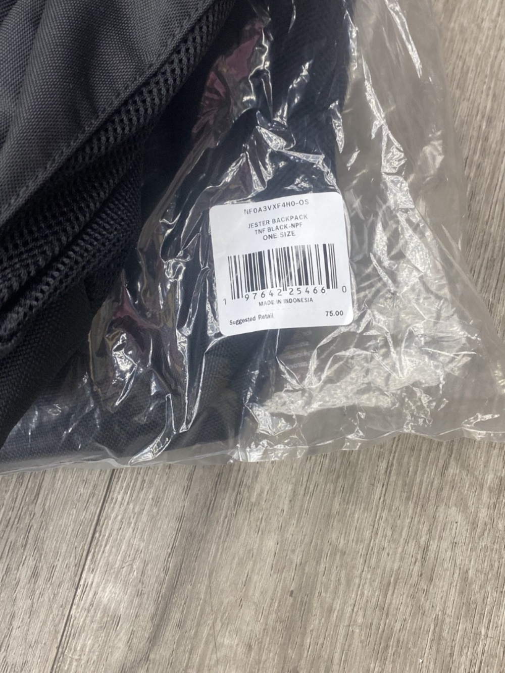 The North Face Jester Backpack Black One Size NF0A3VXF4H0 New With Tags - Picture 4 of 6